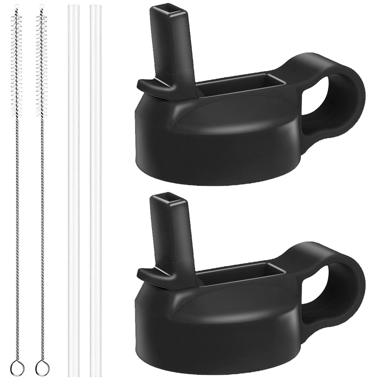 8b660c610a0e28f4bbc00d50c4ebd97e00a1c8fffc80fb49f8c85bc6771173ec.jpg The Mass Wide Mouth Straw Lid Compatibility Most Sports Water Bottle (Black) - Image 1