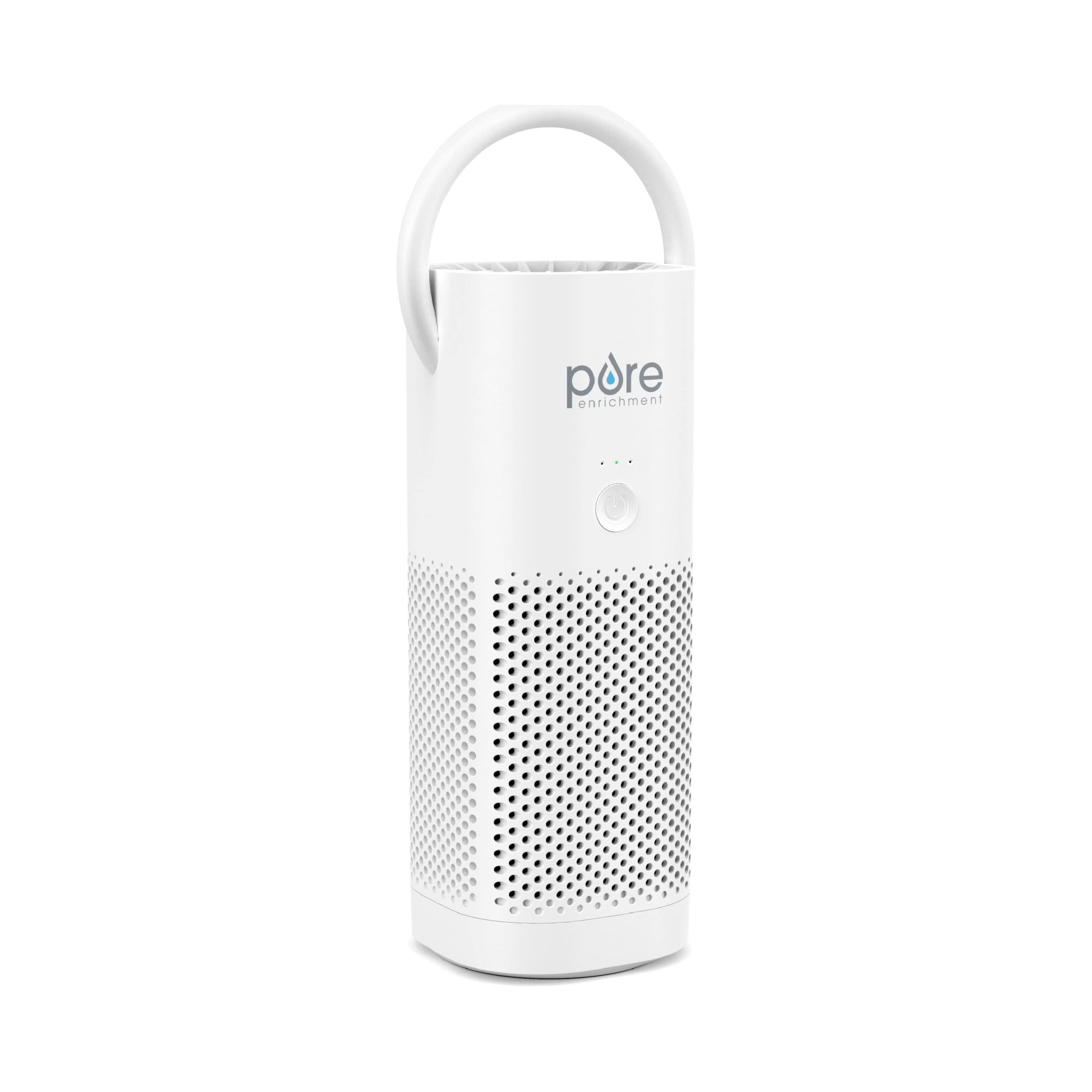8b6c04f818cd0c08f5b390f41468c3701385aa96f26f9356a97ef178e3376690.jpg PureZone Mini Portable Air Purifier | Pure Enrichment White - Image 1