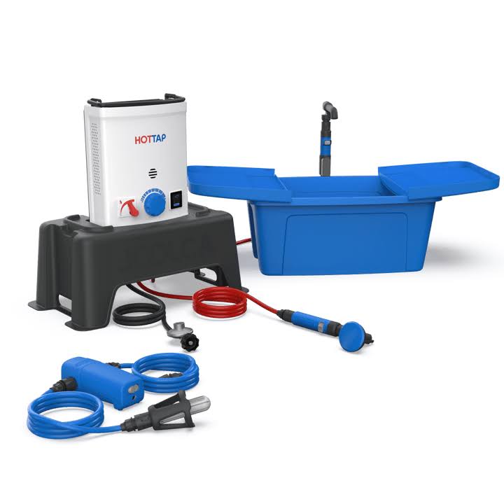 8b6d6550c29aaf0d3c3777fb46f279322117dcf9dddf9d384bf8043275c282e9.jpg HOTTAP Nomad | Portable Off-Grid Hot Shower & Sink | Joolca - Image 1