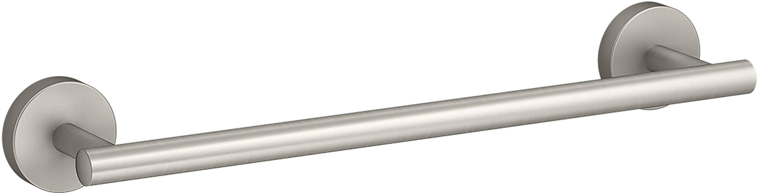 8b76fc1a92c414c5d3f2471ae31d5c811157c5f1248e59fa50197ffc658420b4.jpg Kohler K-27288-BN Elate 12" Towel Bar, Vibrant Brushed Nickel - Image 1