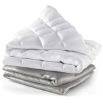 Cosy House Collection Adult Weighted Blanket & Removable Cover - 48 inch x 72 inch, 15 lbs Heavy Blanket with Premium Glass Beads, Grey, Size: 48 x 72