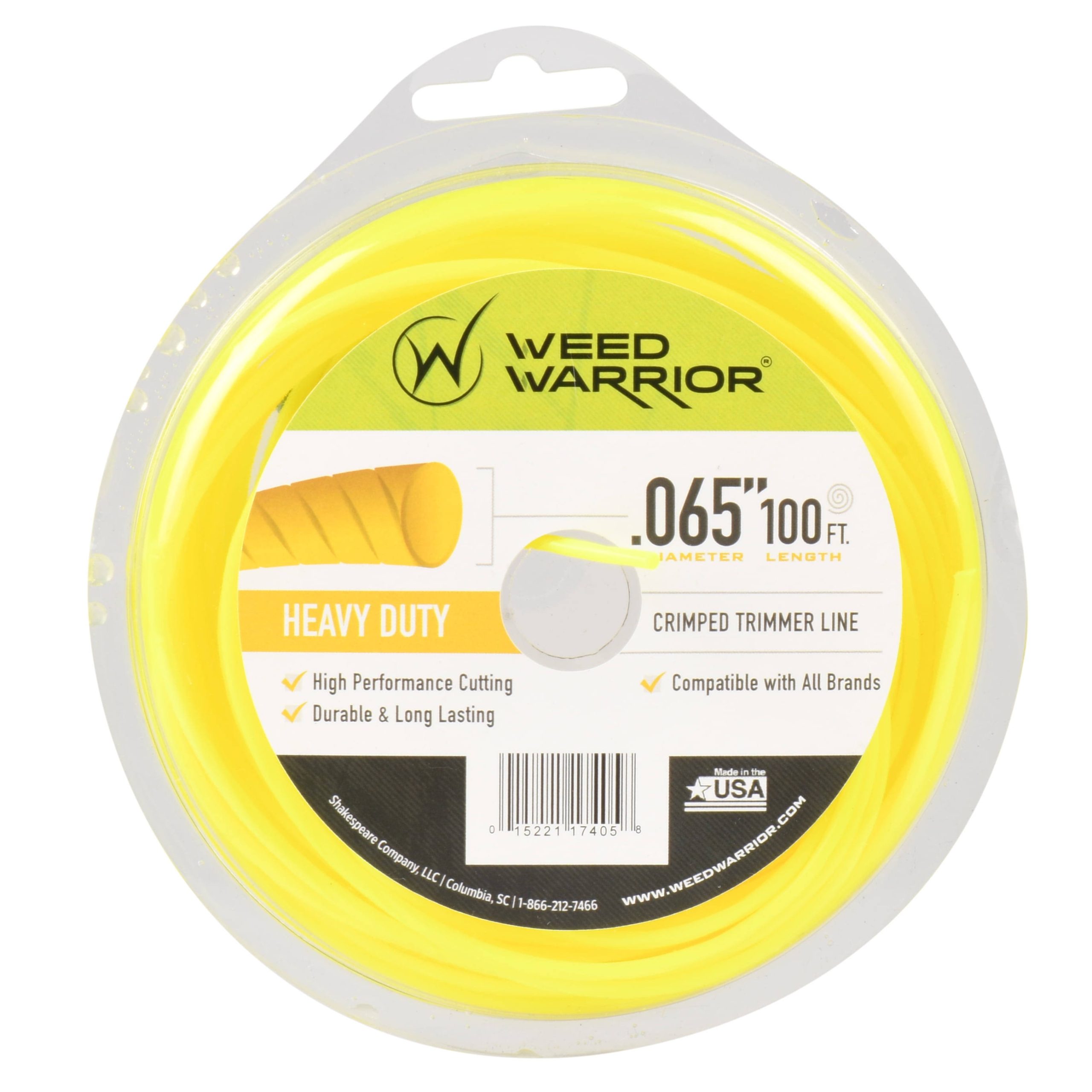 8bb0e2907c78ef654d9059a5098dc85255035d1f978c4bf62431bc9d1d85cfa0.jpg Weed Warrior .065 in. x 100 ft. Heavy Duty Trimmer Line - Image 1