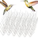 Gebot Bird Spikes for Small Birds, Bird Deterrent Spikes Stainless Steel Pigeon Spikes for Fence Roof Mailbox Window (3.3ft 4 Strips(Uninstalled