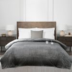 Full Heated Blanket Gray - Brookstone
