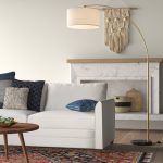 Debbye 77" Arched Floor Lamp Latitude Run