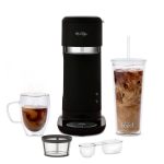 Mr. Coffee Iced and Hot Coffee Maker, Single Serve Machine with 22-Ounce Tumbler