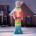 Member's Mark 10' Pre-Lit Inflatable Nutcracker-Pink