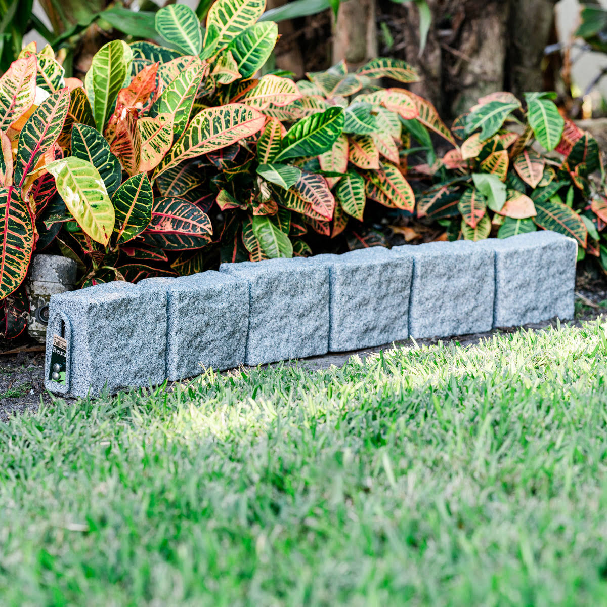 8c078193c943766bebf221f811a6875ffdb62a6ce409d47f895f8f37c0b05985.jpg 16 Feet Garden Edging | Lightweight & Durable Greystone Block by Beuta - Image 1