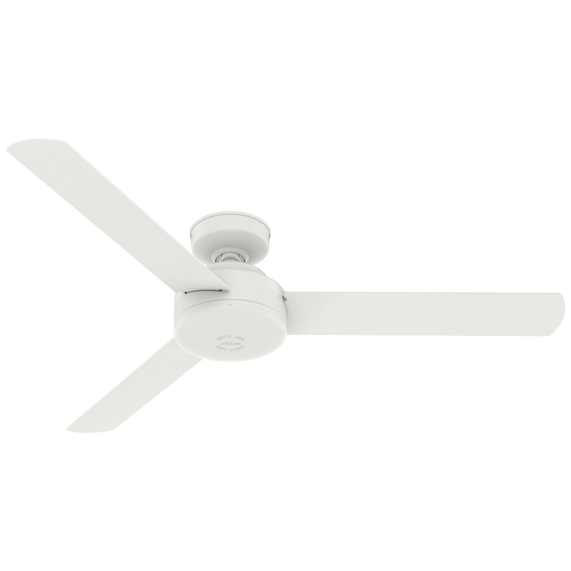 8c1debaeb9cfcb114f24b19cd59e7e6e99bee3e80c9605e4451fe211397d10ae.jpg Hunter Presto Ceiling Fan - Matte White - 52 in - Image 1