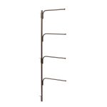 Household Essentials Inc Deluxe Hinge-It Clutterbuster Family Towel Bar Bronze