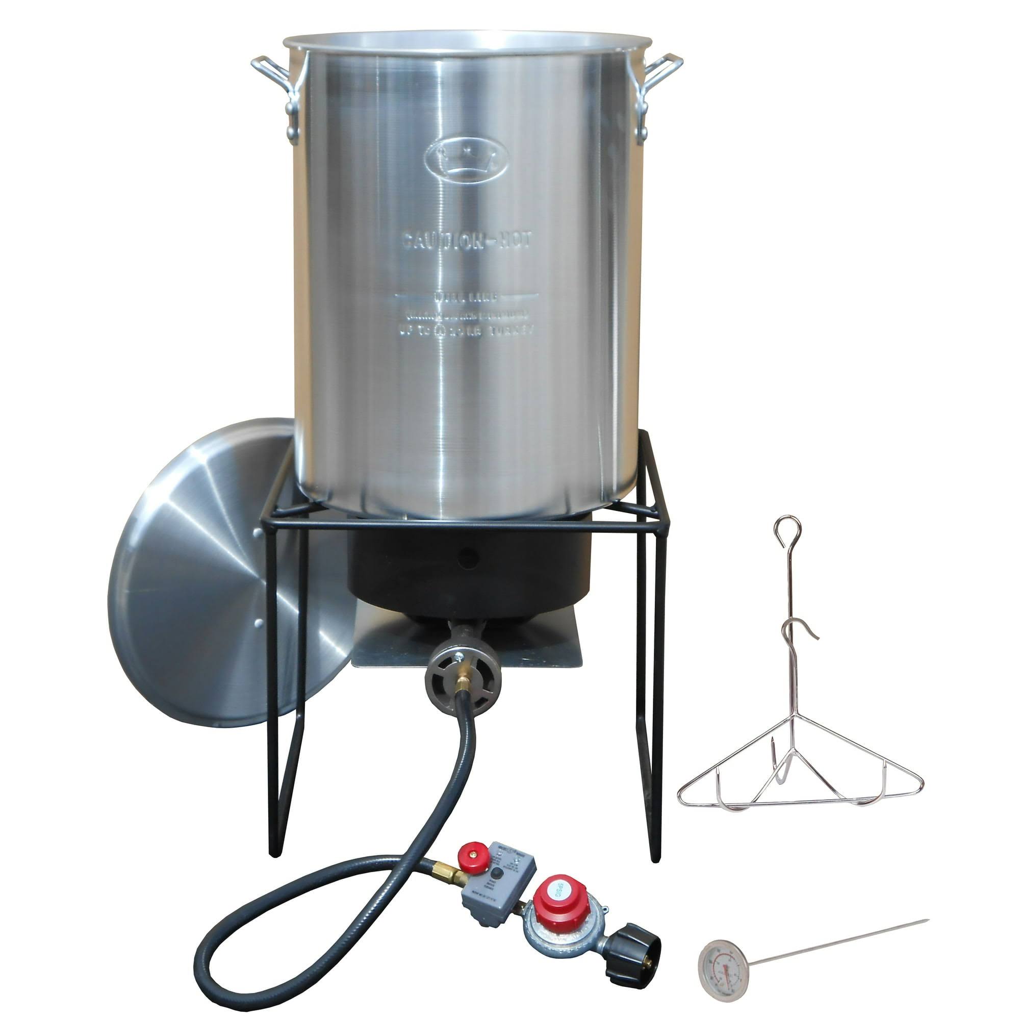 8c4f28d2b9fc1a6a839e2f459128ab422528b4cac368707f1e9631f95e3530bc.jpg King Kooker Turkey Fryer Propane Outdoor Cooker - 29 Qt. 12RTF - Image 1
