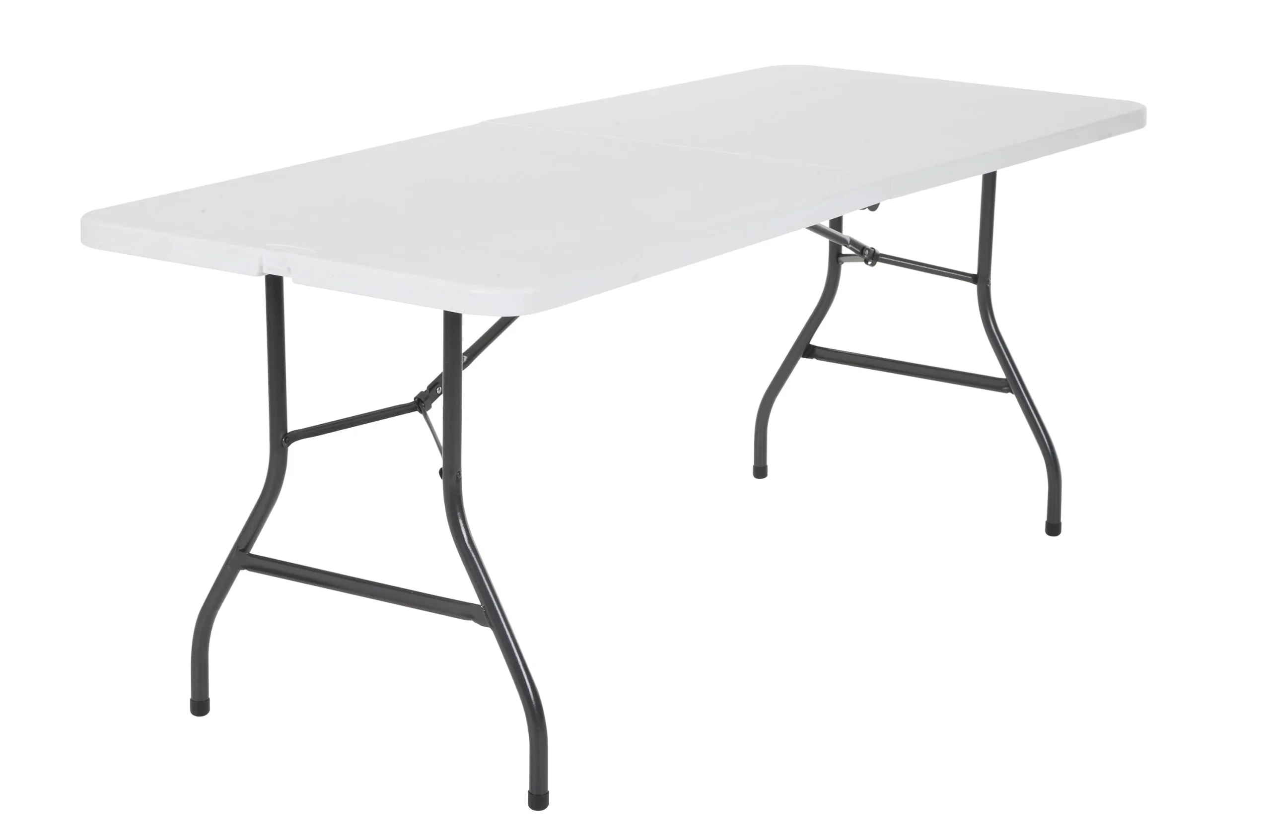 8c5fad3582826f38069d8c6f4e82c008b30d97be80ce274fa077e956ceb79370.webp Cosco 6 Foot Folding Table in White Speckle - Image 1