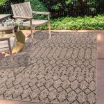 JONATHAN Y Moroccan Geometric Textured Weave Indoor Outdoor Area r.u.g