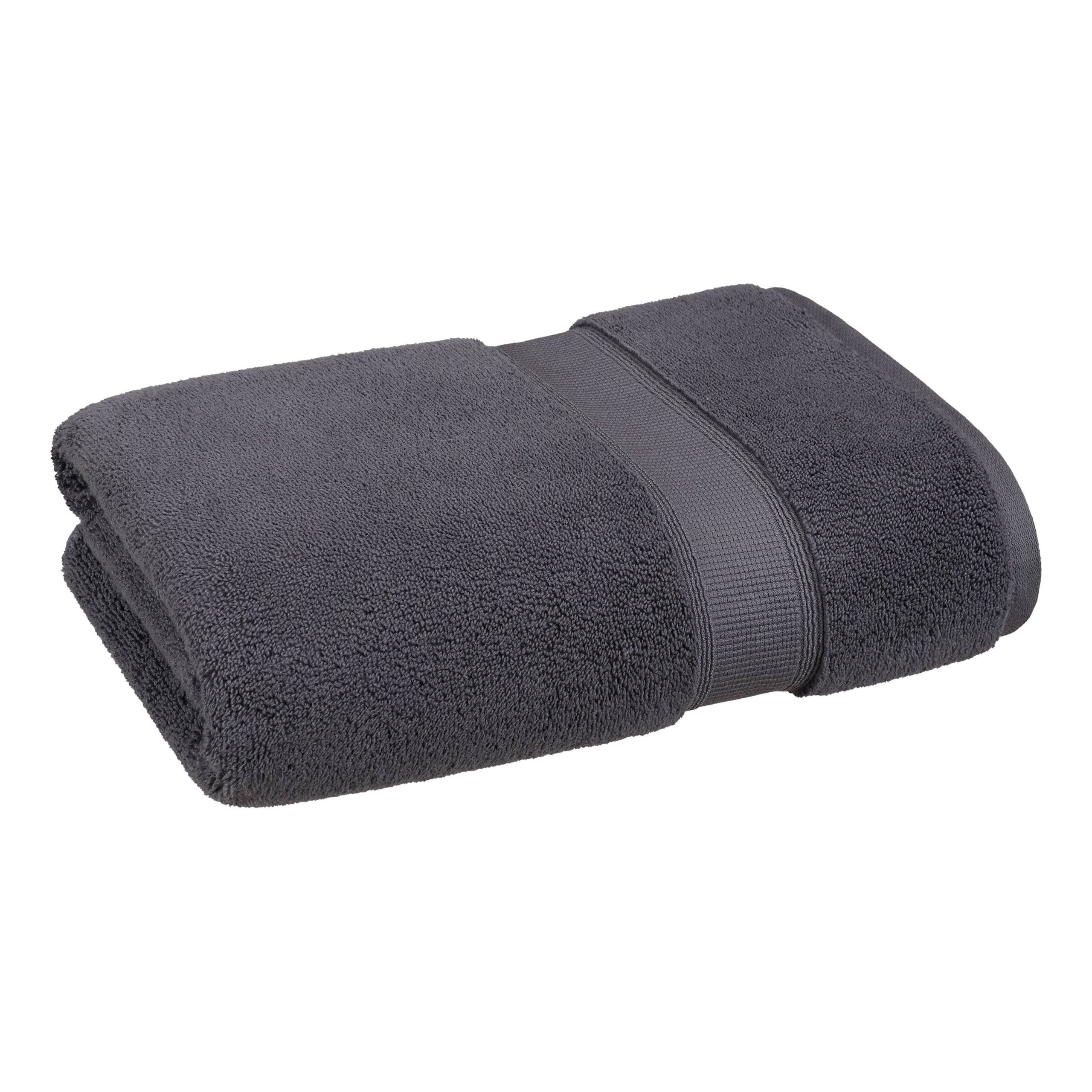 8c882271443e452593c6a52d169ec566476a44675cf744ef75c526f8f67efd42.jpg Hotel Style Egyptian Cotton Bath Towel, Charcoal Sky - Image 1