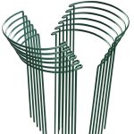 HiGift 12 Pack Plant Stakes for Indoor Plants, Metal Garden Peony Support Cages, Outdoor Plant Supports Ring Prop, Large Plant Stake for Hydrangea