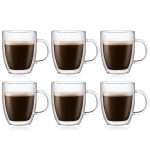 Bodum Bistro 6 Pcs Mug, Double Wall, 0.3 L, 10 oz Transparent