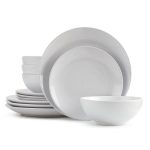 The Big One Solid Coupe 12-pc. Dinnerware Set, White