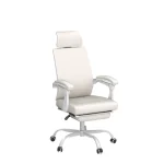 Qulomvs Mesh Ergonomic Office Chair with Footrest