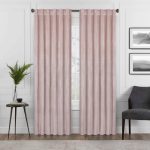 Eclipse Harper Velvet Absolute Zero Blackout Window Panel - 84 Inches - Blush