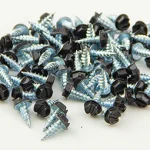 #8 x 1/2 in Galvanized Hex Head Buckskin Brown Self-Drilling Screws (100/Bag) - SKU GSC812BHBU