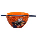 Bioworld Naruto Ceramic Ramen Bowl with Chopsticks