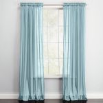 BH Studio Sheer Voile Rod-Pocket Panel Pair by BH Studio in Seaglass (Size 120"W 63" L)
