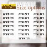Barossa Design Waterproof Fabric Shower Curtain or Liner Microfiber - Soft Cloth & Hotel Quality, Machine Washable White Shower Curtain Liner for Bath