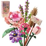 ZIYOSTAR Mini Bricks Flower Bouquet Building Sets, Artificial Flowers, DIY Unique Decoration Home, 547 Pieces Botanical Collection for Ages 8-12 Yrs