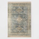 7'x10' Pine Brook Diamond Persian Style Rug Blue - Threshold Designed with Studio McGee
