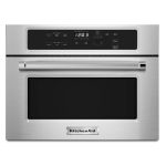 KitchenAid KMBS104ESS 24 inch Stainless Steel Built in Microwave Oven