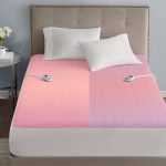 Serta Waterproof Mattress Pad-Cotton Blend Electric Bed Warmer with 10 Heat Set
