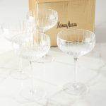 Neiman Marcus Cut Coupe Glass, Set of 4