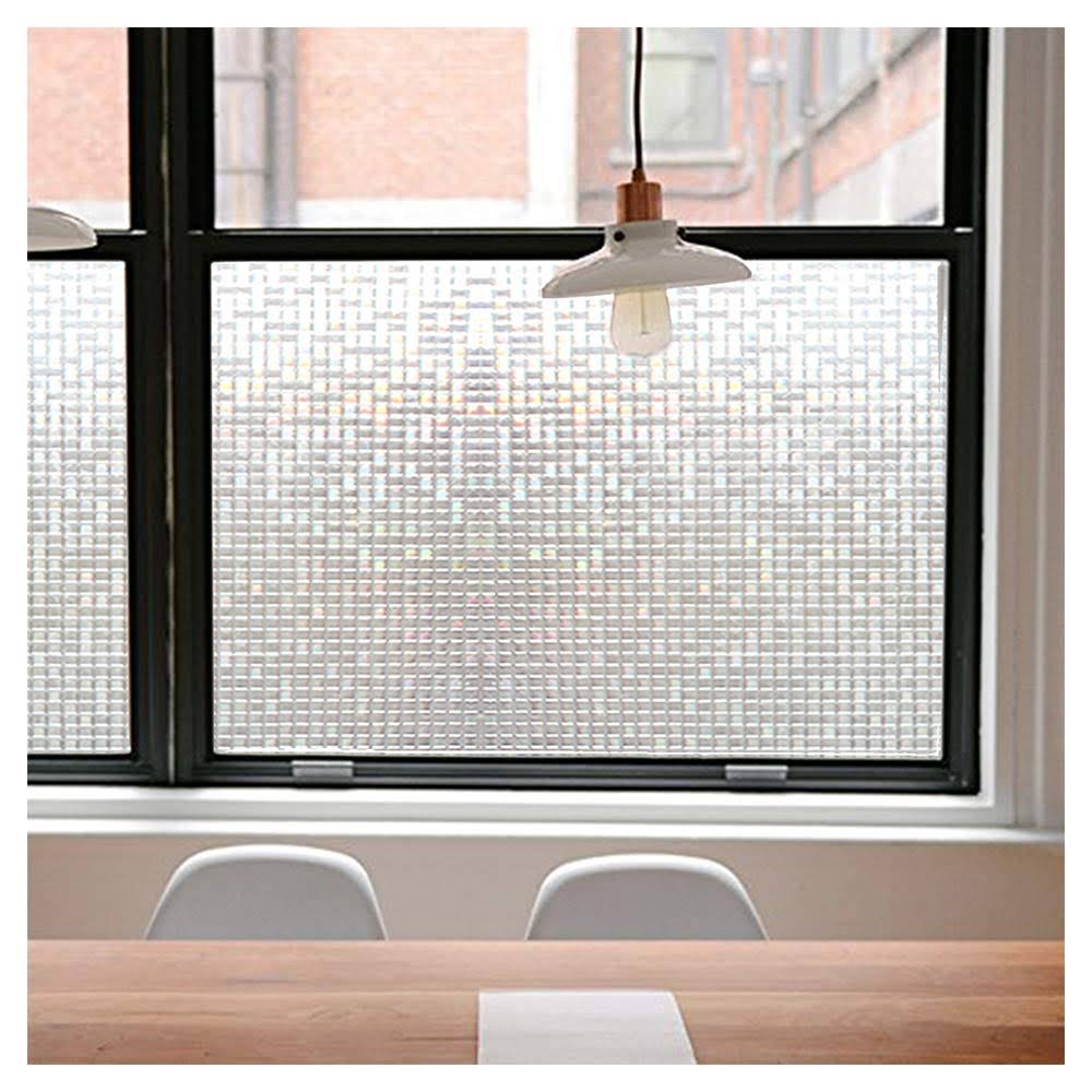 8de589e5fde294e11fbece1330bfa0c56b52d644cff7718800f322d030c97a8e.jpg Jahoot Privacy Window Films Translucent Glass Tint Static Cling Treatment Reflects Rainbow Effect with Sunlight - Home Security and Decorative Heat Co - Image 1