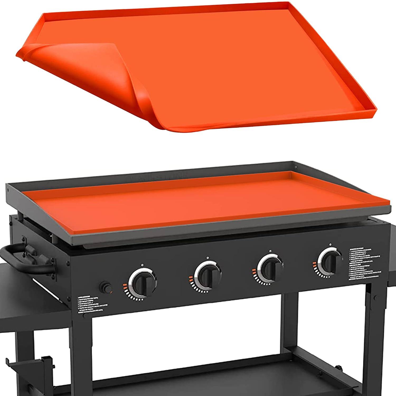 8de7252247ae3039e8022d452567ed82acf87c60edb2bab905f7f67fc13a349d.jpg 36" Silicone Griddle Mat for Blackstone 36 inch Griddle, Heavy Duty Food Grade Silicone Griddle Cover, Protect Your Griddle from Dirt & Rust All - Image 1