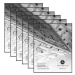 Mantello Front Loading Document Picture Frame 8.5x11 inch, Black, 6-Pack