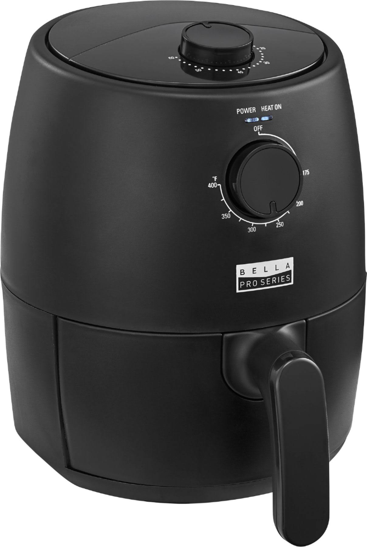 8df914c4ab415e658206ae92c36a5e4dd312c38bedf7c0462e2f838e15312746.jpg Bella Pro Series - 2-Qt. Analog Air Fryer - Black Matte - Image 1