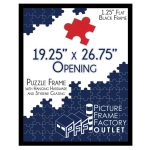 Puzzle Frame | Picture Frame | Poster Frame | 1.25 inch Black MDF Frame | Plexi Glass and Hanging Hardware Included (19.25x26.75)