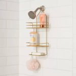 Room Essentials Metal Over The Shower Brass Storage Rack | Target