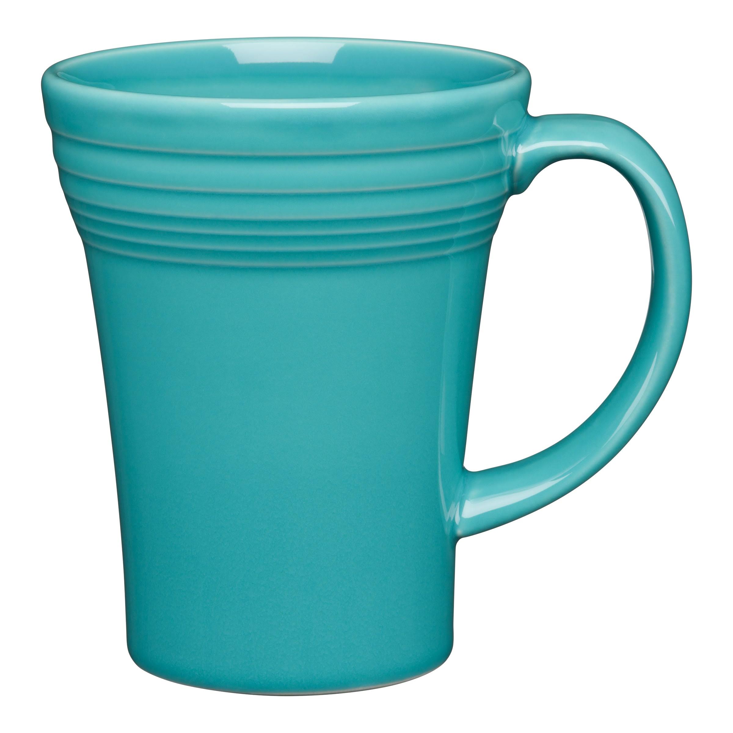 8e718bdb847b82dafd4517e7c8a6ef382dce42e943ffbd8680bf9a6520a00c5d.jpg Fiesta Bistro Latte Mug - Turquoise - Image 1