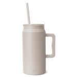 Simple Modern 50 oz Mug Tumbler with Handle and Straw Lid Reusable Insulated Stainless Steel Large Travel Jug Water Bottle Gifts