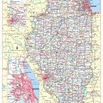 Cool Owl Maps Illinois State Wall Map Poster Large Print Rolled 24"Wx30"H (Laminated)