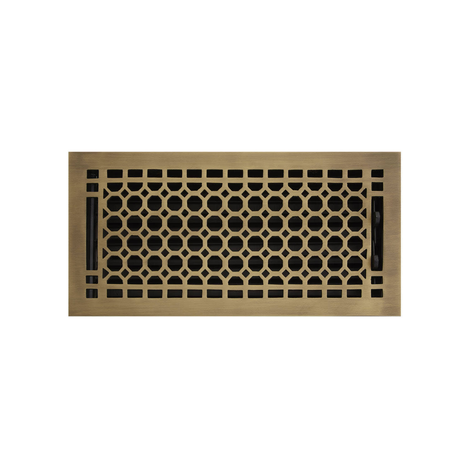 8ead9a625be640327ff76eaeb19fda0d98d2bf9c3d5ffbdd1606ad42fdfe8263.jpg Signature Hardware 929149-6-12 Honeycomb Brass Floor Register - Brass, Size: 6 x 12, Gold - Image 1