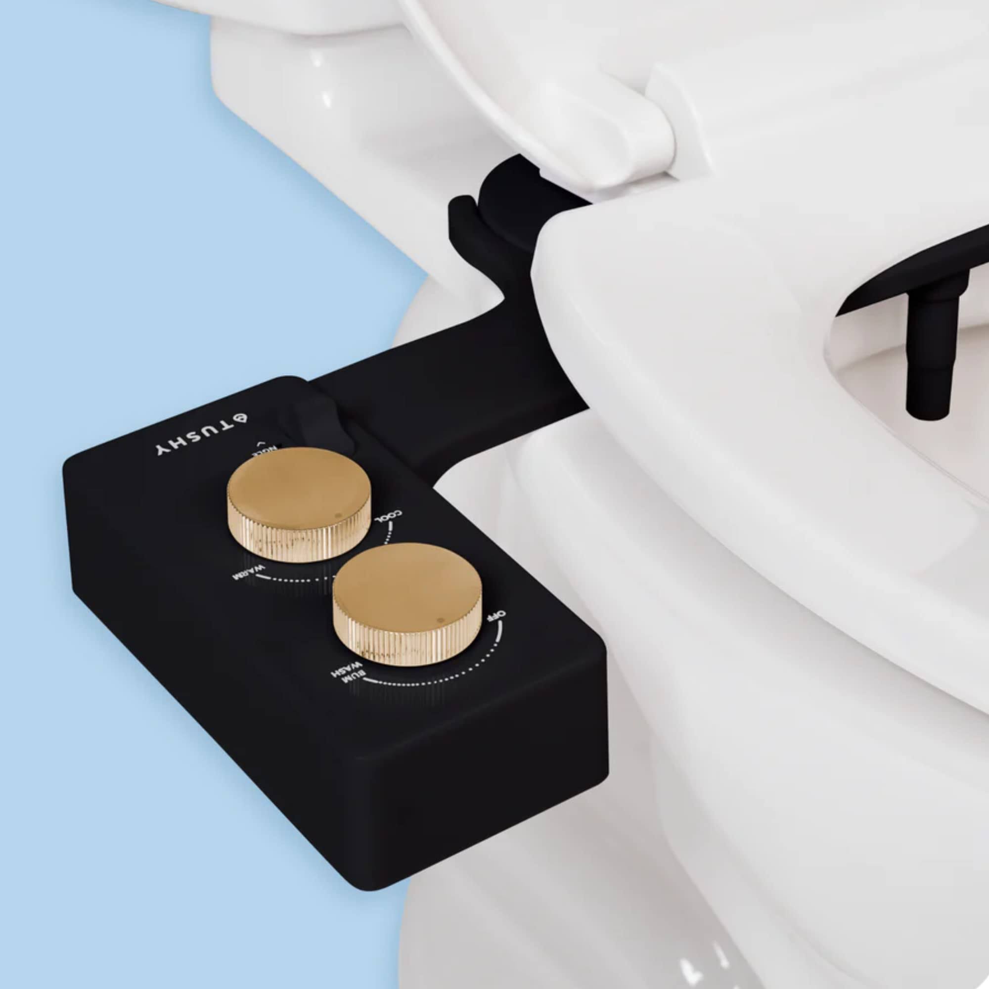 8ed82798961d2fd18c5484d0dd80d4b1f5d4f4ea90f5da3dfe5f5843511d7435.jpg Tushy Spa 3.0 Temperature Control Bidet in Noir/Royale - Image 1