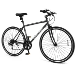 26" Mountain Bike 6-Speed Drivetrain Cycling Bicycle with Dual C-Brakes, Adjustable Seat & All-Terrain Tires, MTB City Bike for Men Women Teens