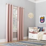 Sun Zero Riley Kids Bedroom Blackout Grommet Curtain Panel - Blush