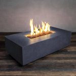 Starfire Designs Beton 55" Rectangle Gas Fire Pit, Graphite