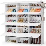 HOMIDEC Shoe Storage Cabinet, 48 Pairs Shoe Organizer 3 by 8 Tier Shoe Rack