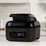 Foreman Beyond Grill 7-in-1 Electric Indoor Grill and 6 Quart Air Fryer. Black. MCAFD800D