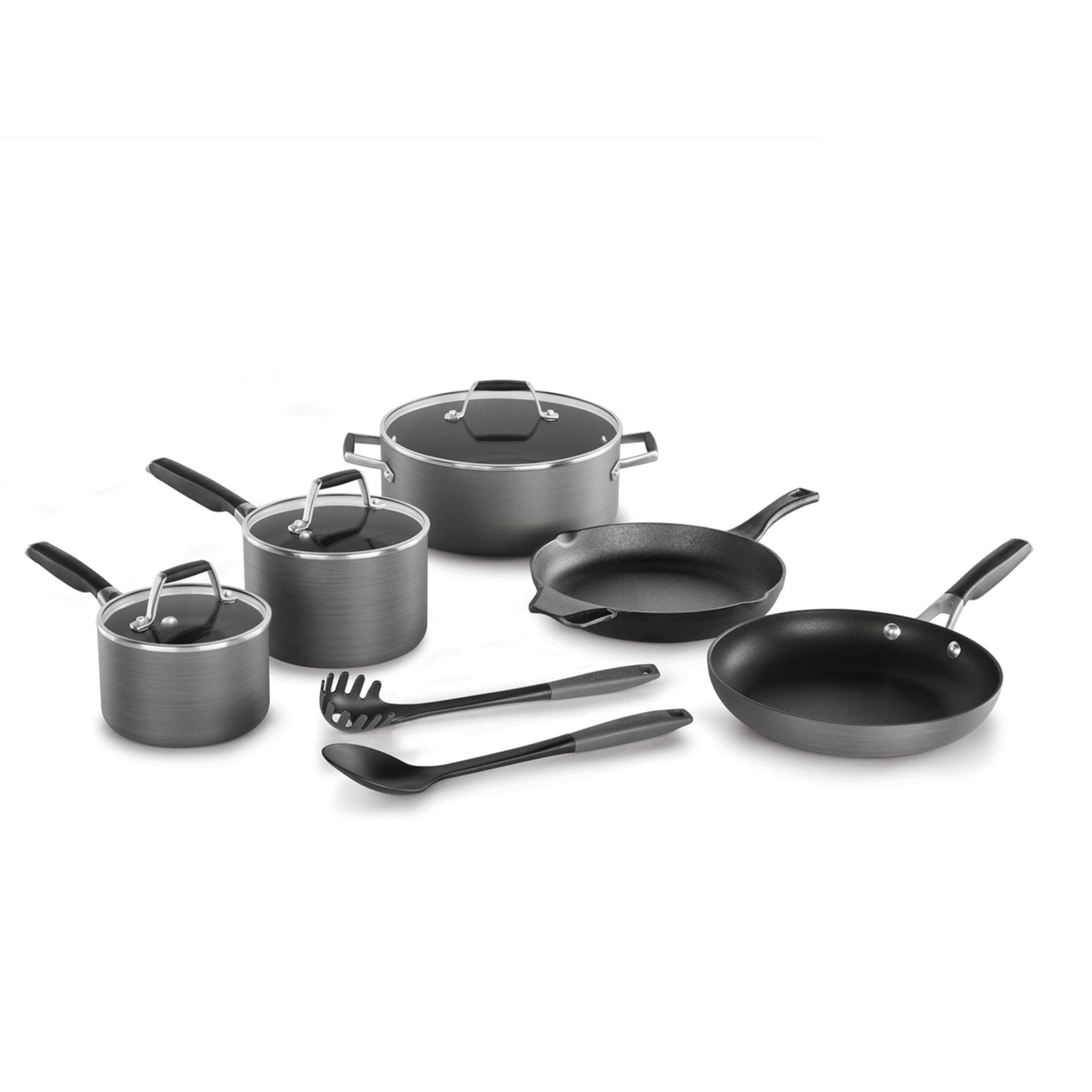8f524d605c78e73c53fdad1dff3f0a54d75661ed3c20209cc0e8a230a99b055a.jpg Select by Calphalon AquaShield Nonstick Cookware, 10-Piece Set - Image 1