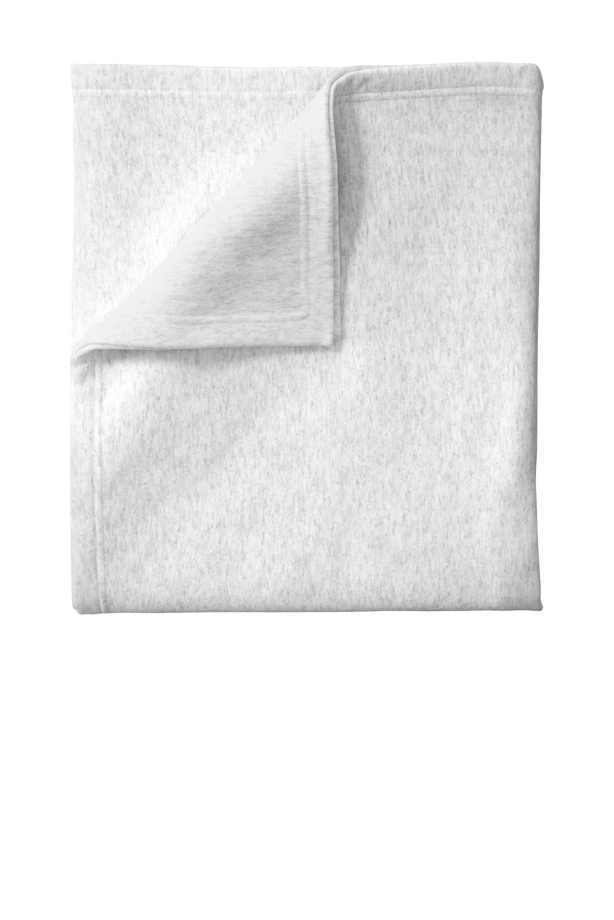 8f5c59f61a717be01aca0edd6e182c16aa84794ca614a2a61ed19f893e7098e6.jpg Port & Company Core Fleece Sweatshirt Blanket Ash BP78 - Image 1